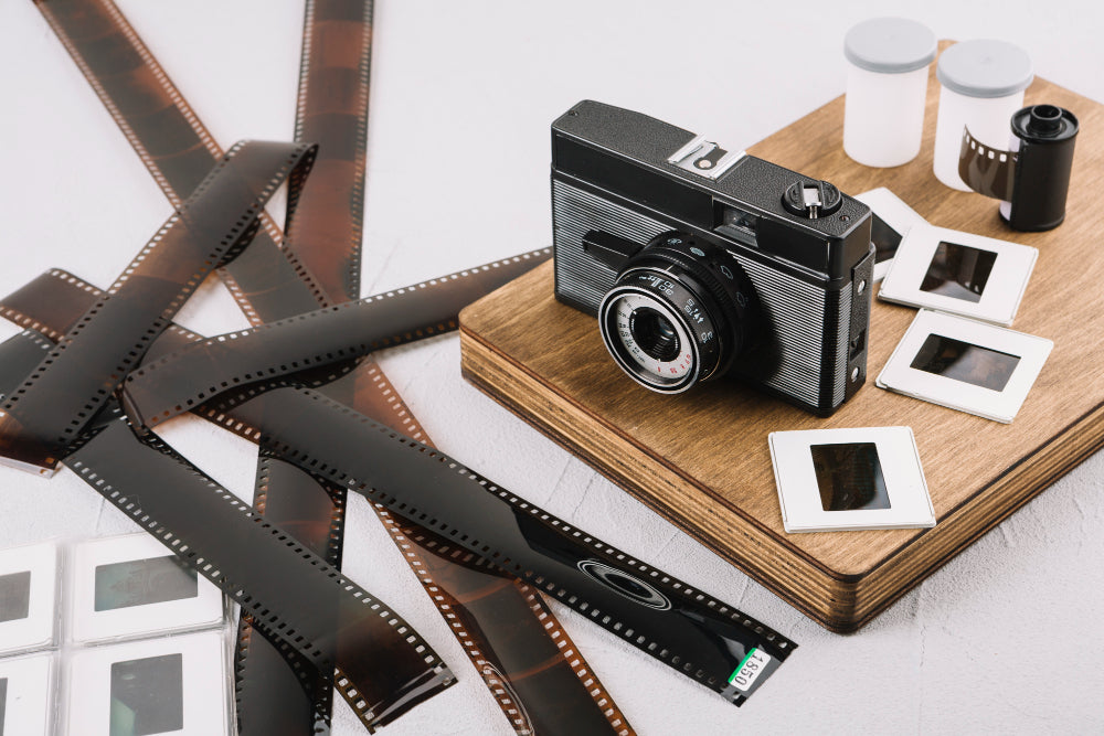 camera and kodak film 