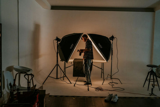 a photographer in one of the best Family Portrait Studios in Atlanta