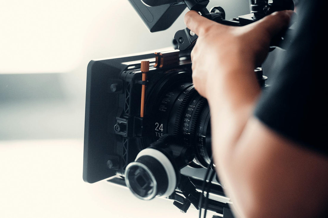 a man holding a camera