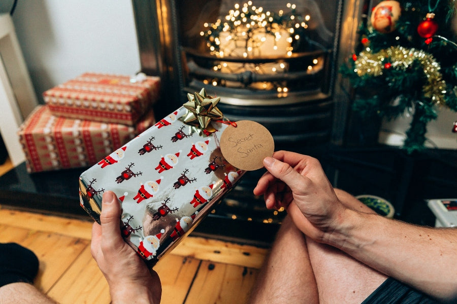 a person holding a gift 