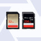Examples of SD memory cards