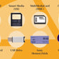 Example of digital devices: Secure Digital (SD), Smart Media (SM), MultiMediaCard (MMC), Compact Flash (CF), xD-Picture Card, USB Drive, Sony MemoryStick, MiniDVD, DVD, Data CD