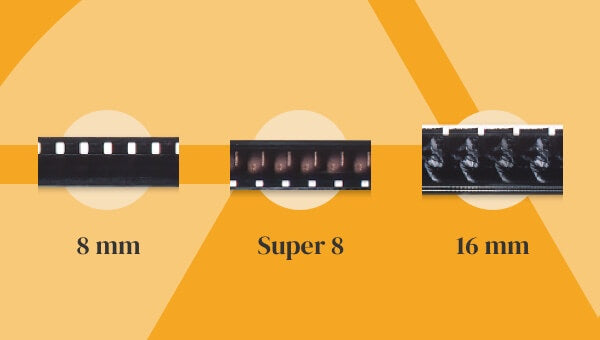 8 mm, Super 8, and 16 mm film