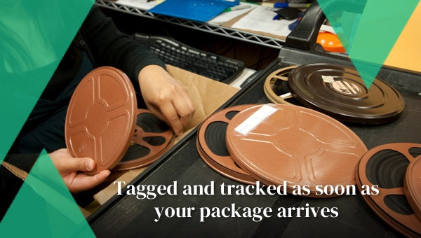 Tagged and tracked as soon as your package arrives