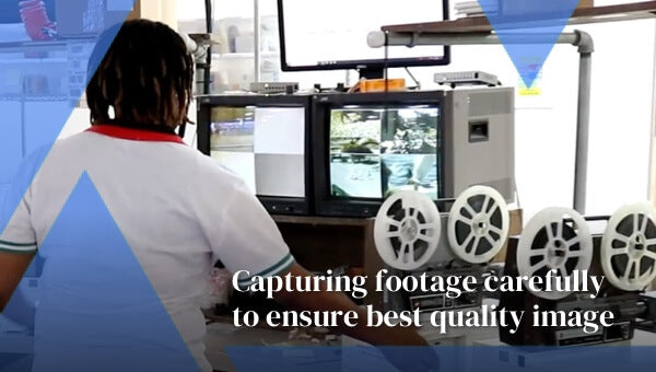 Capturing footage carefully to ensure best quality image
