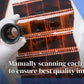 Manually scanning each negative to ensure best quality image